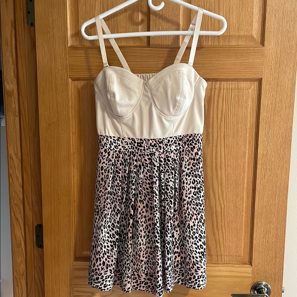 Kardashian Kollection Cream Bustier Dress